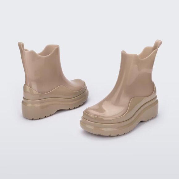 NEW MELISSA Made In Brazil Grip Boots brown for women 266tn - Picture 3 of 7